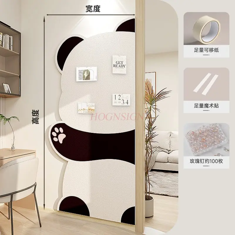 1pcs Panda photo display wall felt board felt wall sticker photo wall background board wall decoration