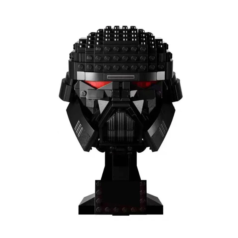 MINISO ديزني MOC 75343 حرب الفضاء الظلام جندي خوذة نموذج اللبنات ديكور المنزل اللعب هدايا عيد الميلاد عيد الميلاد