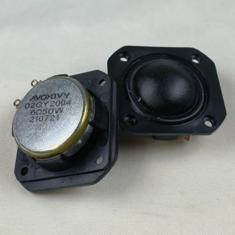Sotamia 2 pçs 1.25 Polegada mini tweeter quadrado 6 ohm 50w filme de seda alto-falante agudos alta fidelidade diy sistema de som de cinema em casa