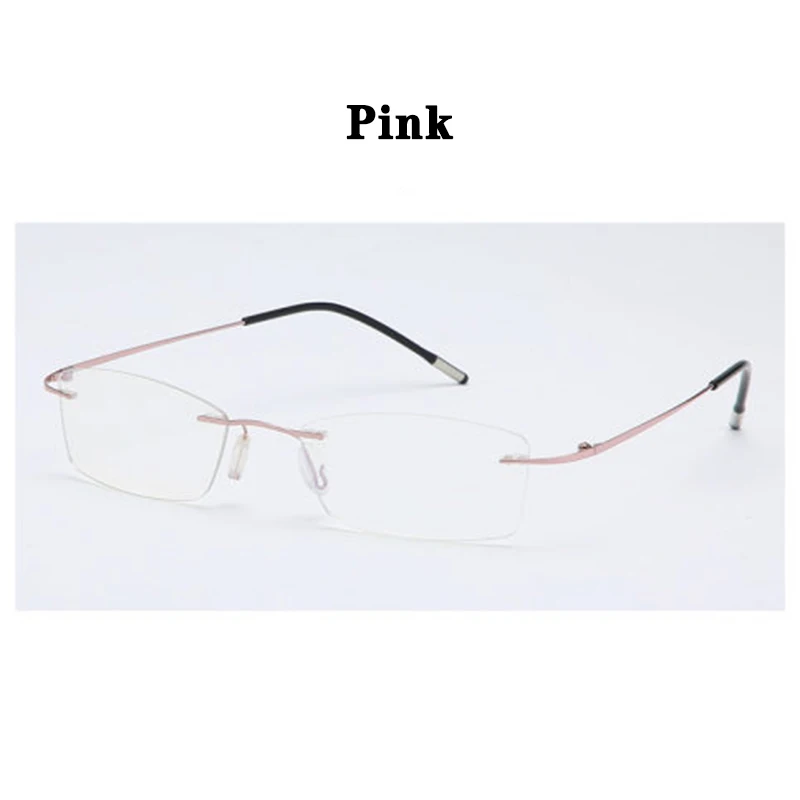 Mann Randlose Lesebrille Frauen Blau Licht Blockieren Lesebrille HD Linsen Presbyopie Brillen Rahmenlose Presbyopie Brillen – Detail 12