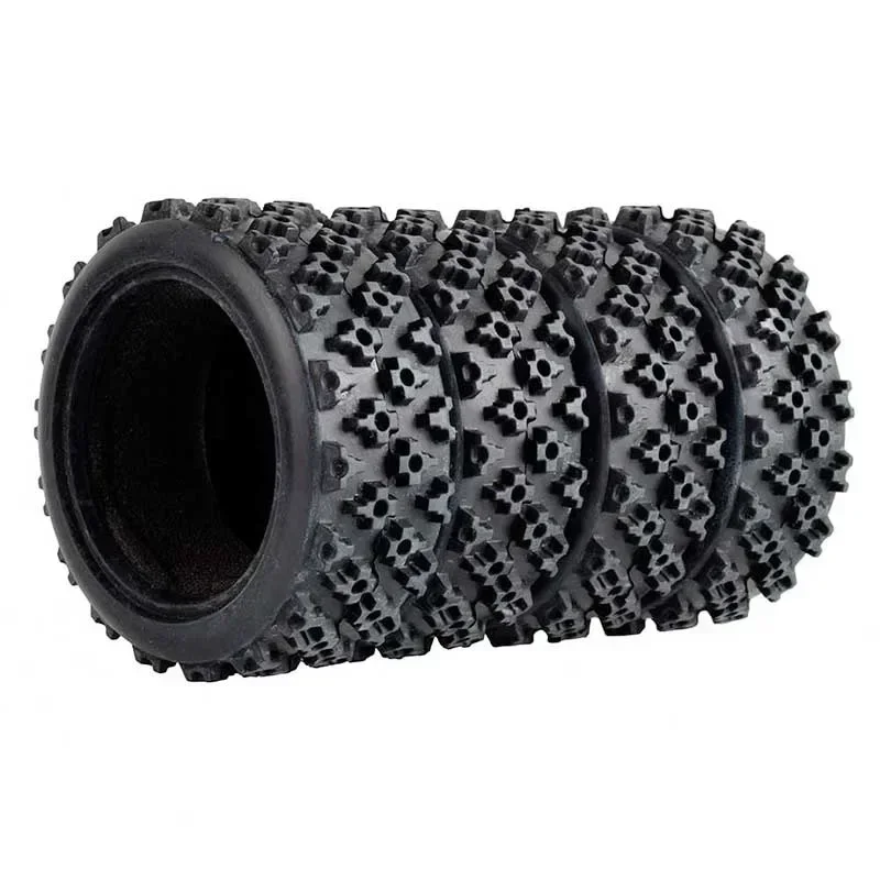4 قطعة 70 مللي متر 1/10 RC على الطرق الوعرة عربات التي تجرها الدواب سيارة المطاط الإطارات عجلة الإطارات الأمامية ل Tamiya TT01 TT02 XV01 LC سباق PTG-2 HSP HPI