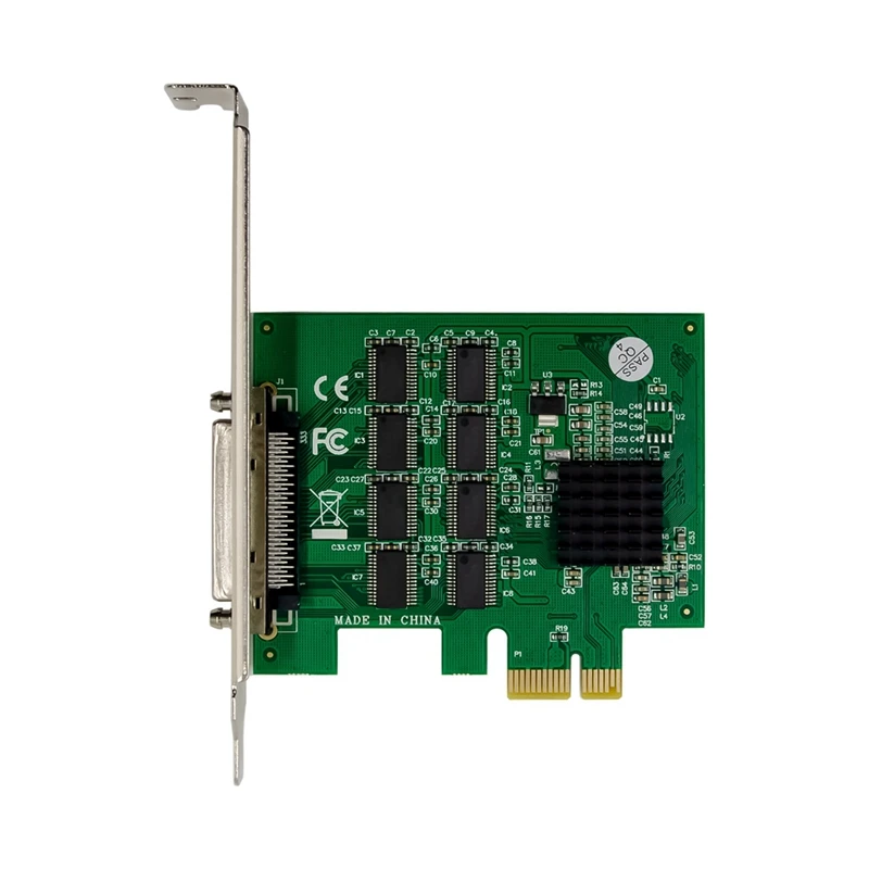 Expansion Card ST338 Pcie X1 17V358 8S Industrial RS232 Multi-Serial I/O Multi-Function Convenient Expansion Card Durable