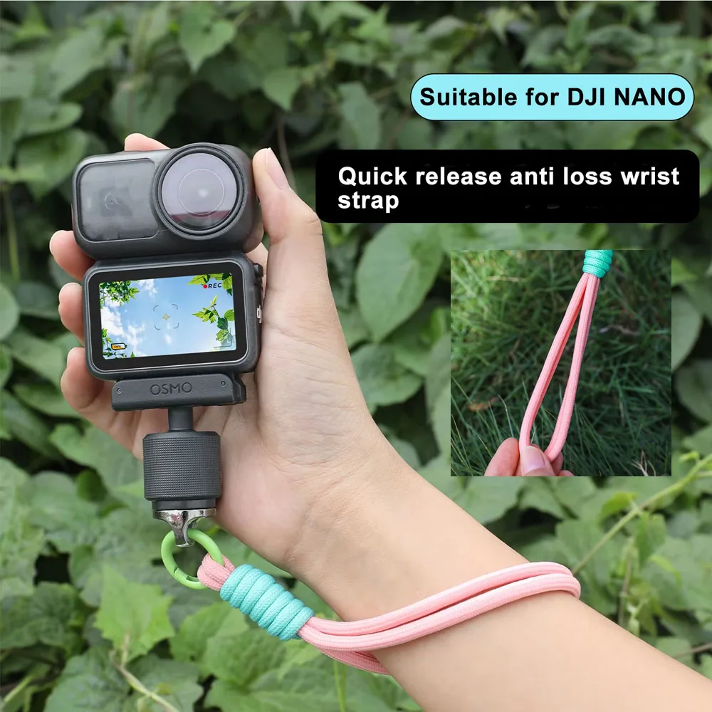 1Pc Wrist Stretch Strap Handle Holder Bend For DJI Osmo Nano Anti-loss Wrist Rope Camera Accessories