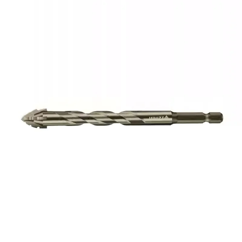 AT21-6Pcs/Set Four Flute Sawtooth Drill Bit For Glass Tile Concrete Metal Drilling Tools High Performance Drill Bit 4-12Mm