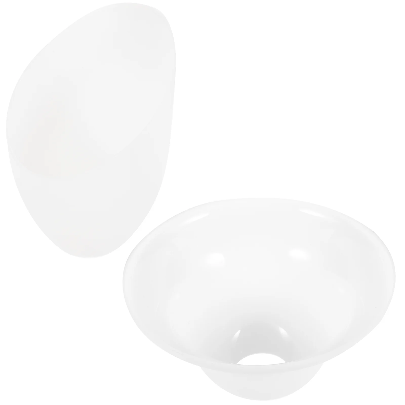 

2Pcs Horseshoe Lampshade Plastic Replacement Shade for Table Floor Desk Bedside Light Simple Unique Umbrella Design Light Cover