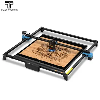 Máquina de grabado láser de Metal Twotrees TTS-20 Max, área de trabajo, cortadora láser de 600x600mm para cortar MDF, cuero acrílico y madera
