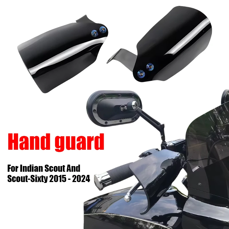 

Black Hand Guards For Indian Scout And Scout Sixty 2015-2024 Polycarbonate Handlebar Shield Wind Protection