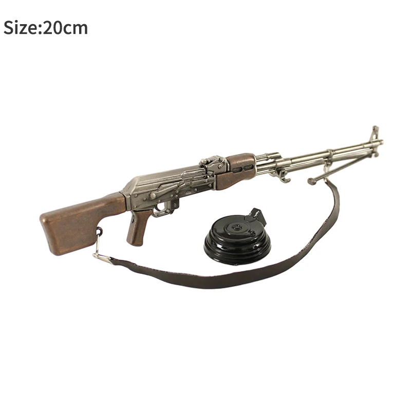 Pubg-メタリックトイガン,ライフル,ミニチュア,AK47合金,タッセル,20cm