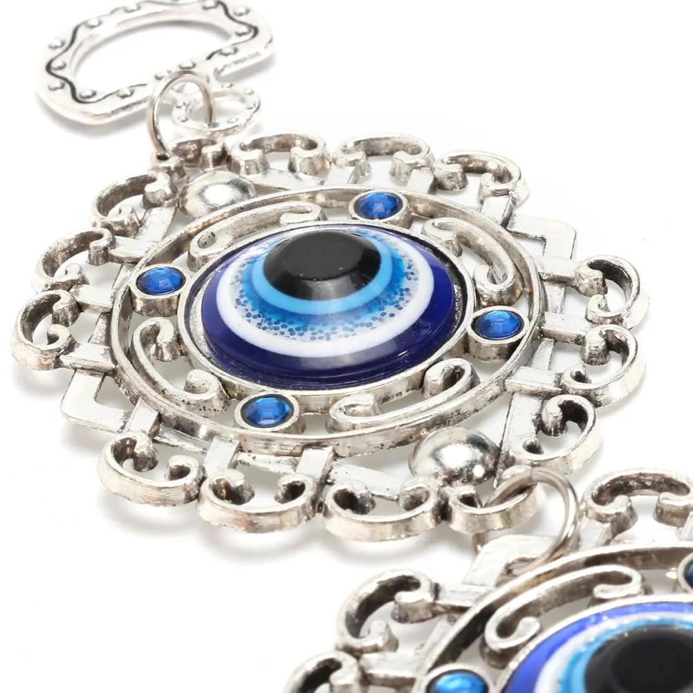 

6Pcs Evil Eye Hanging Charms Lightweight Glass Pendants for DIY Jewelry Making Necklace Bracelet Earrings Keychain