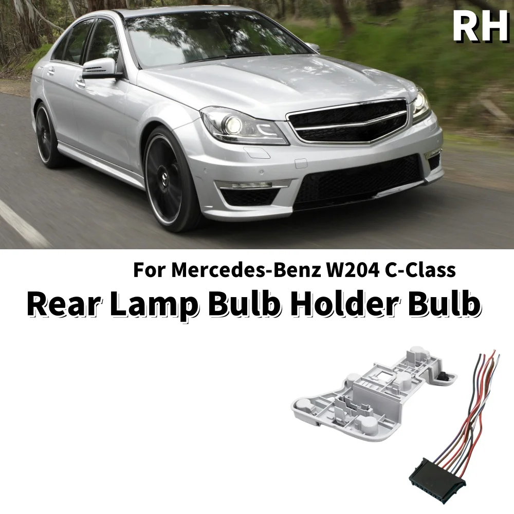 Reemplazo del portalámparas de la lámpara trasera del coche con arnés de enchufe de cableado accesorios de luz del coche A2048201600 para mercedes-benz W204 Clase C