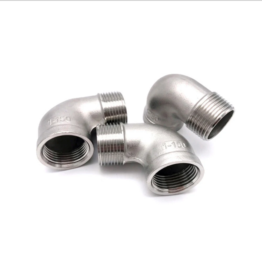 

1/8" 1/4" 3/8" 1/2" 3/4" 1" Thread Street Elbow 90 Degree Angled SS 304 Stainless Steel Pipe Fitting Connectors Female x Male