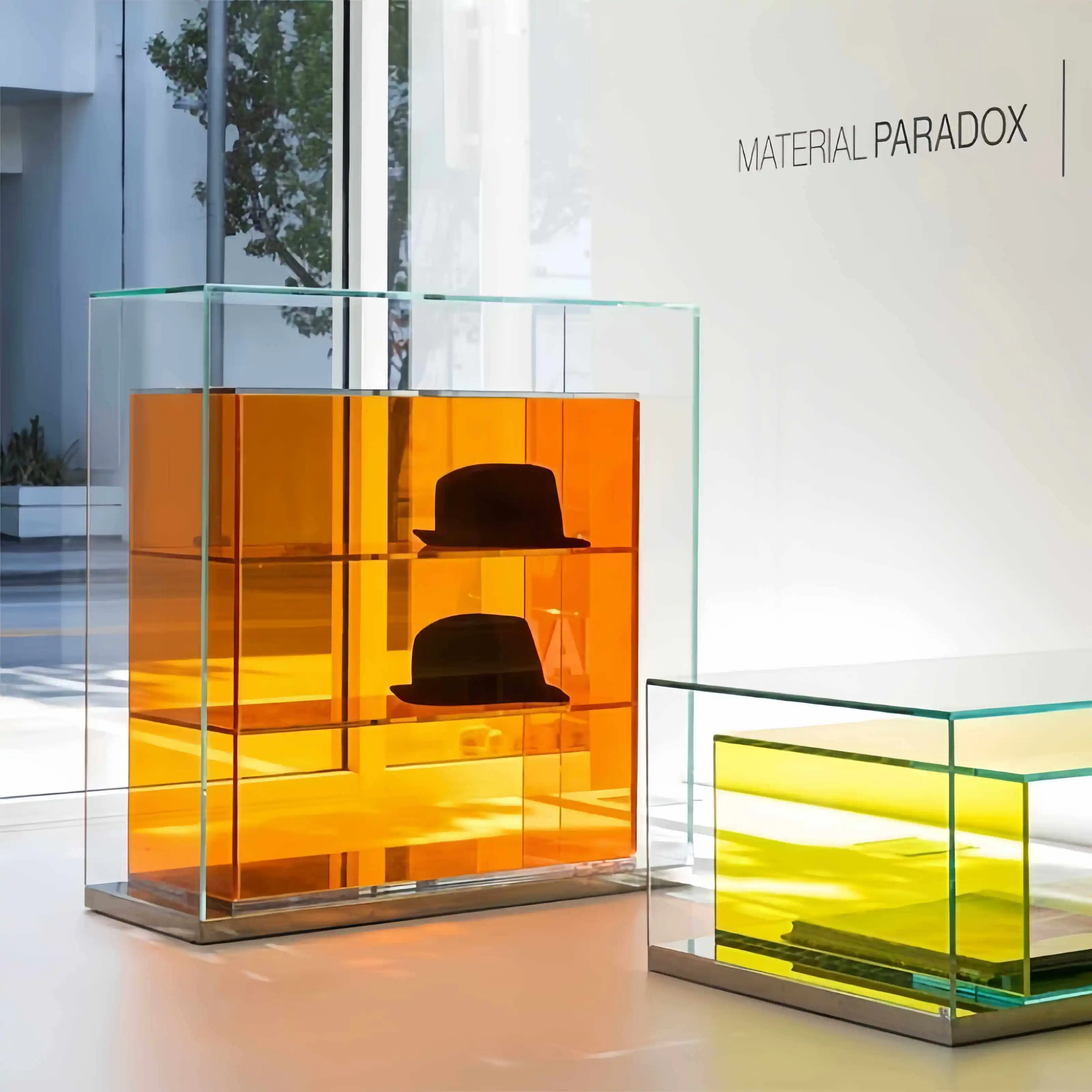 Acrylic Shelf Transparent Showcase Figure Against Wall Multi-layer Floor Shelf Bookcase Designer Furniture Showcase