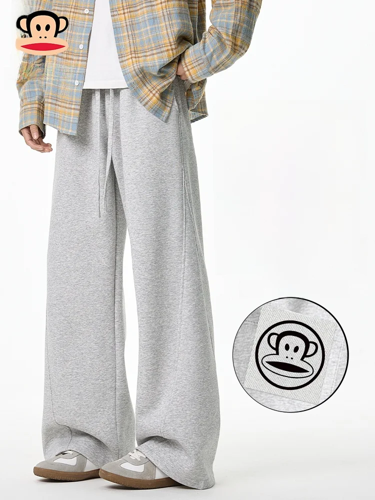 

Удобные повседневные брюки свободного кроя PaulFrank, мужские осенние новые американские спортивные брюки с прямыми штанинами, повседневная одежда, молодежная мода