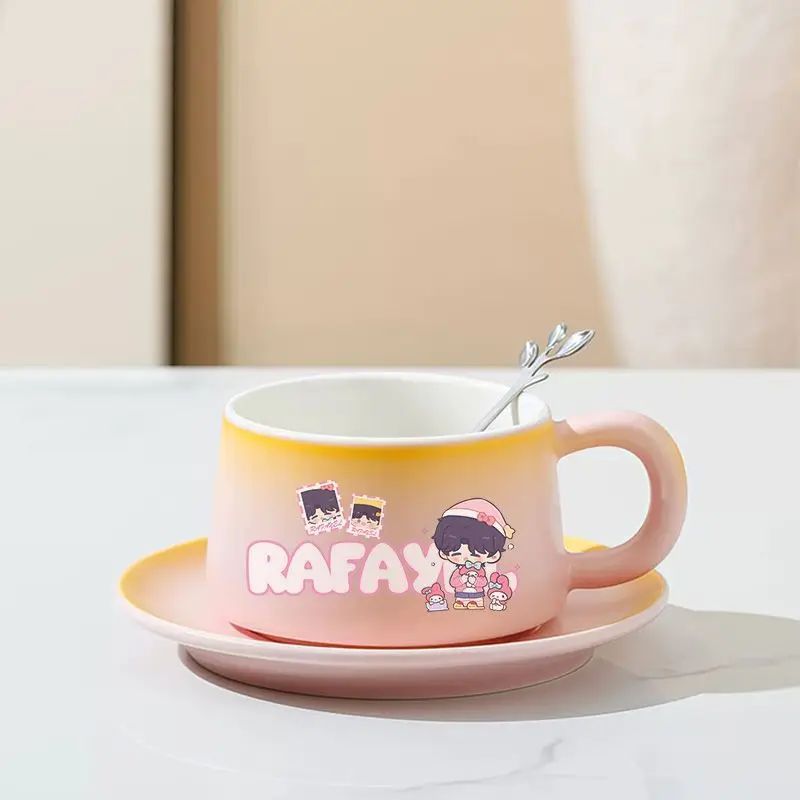 

Game Love and Deepspace Caleb Zayne Rafayel Xavier Sylus Cosplay Cartoon 260 ML Water Cup Cute Ceramic Cup Set Office Mug Gift