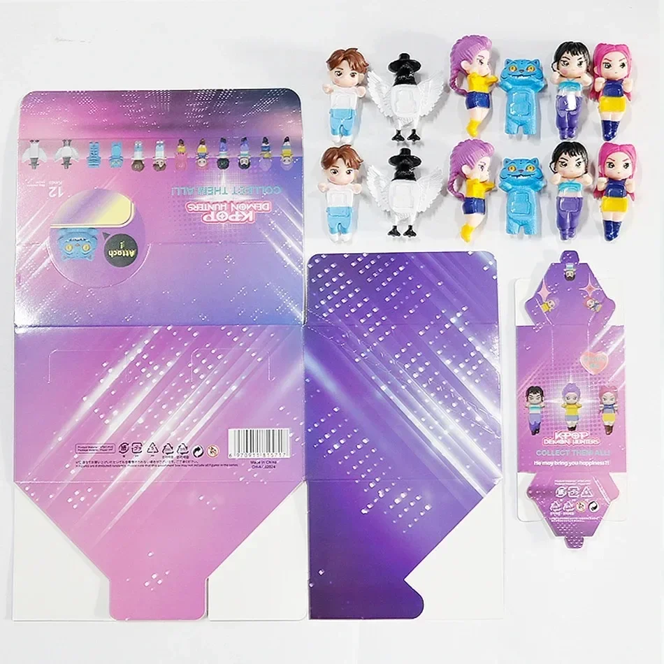 Na stanie Angel KPop Demon Hunters Blind Box Dekoracja Samochodowa Ekran Komputera Biurkowego Cupid Hand Fashion Play Doll Prezent Urodzinowy*
