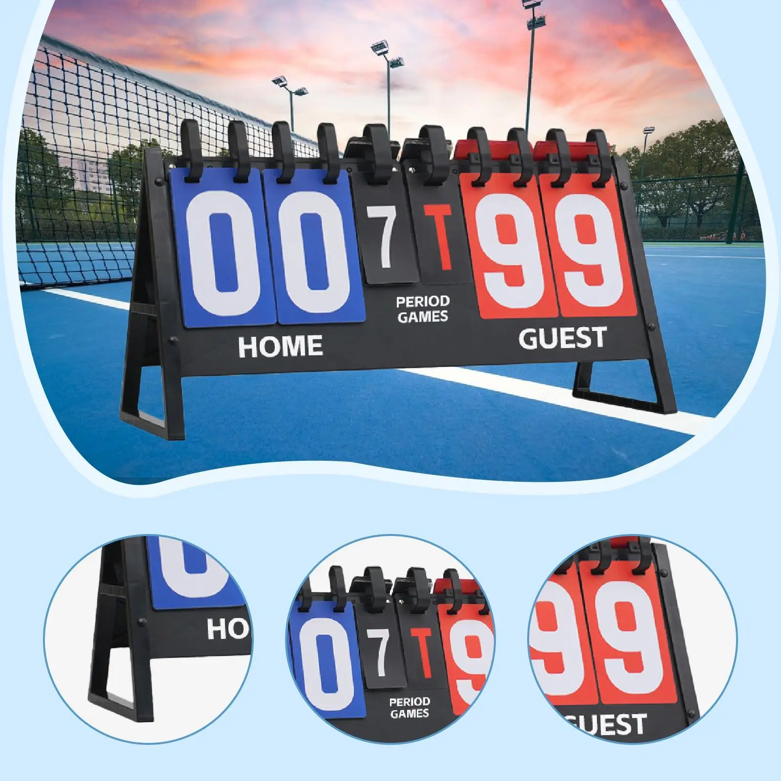 Откидное табло, секретарша, легкий прочный хранитель очков, настольное табло, флиппер для тенниса, волейбола, бадминтона