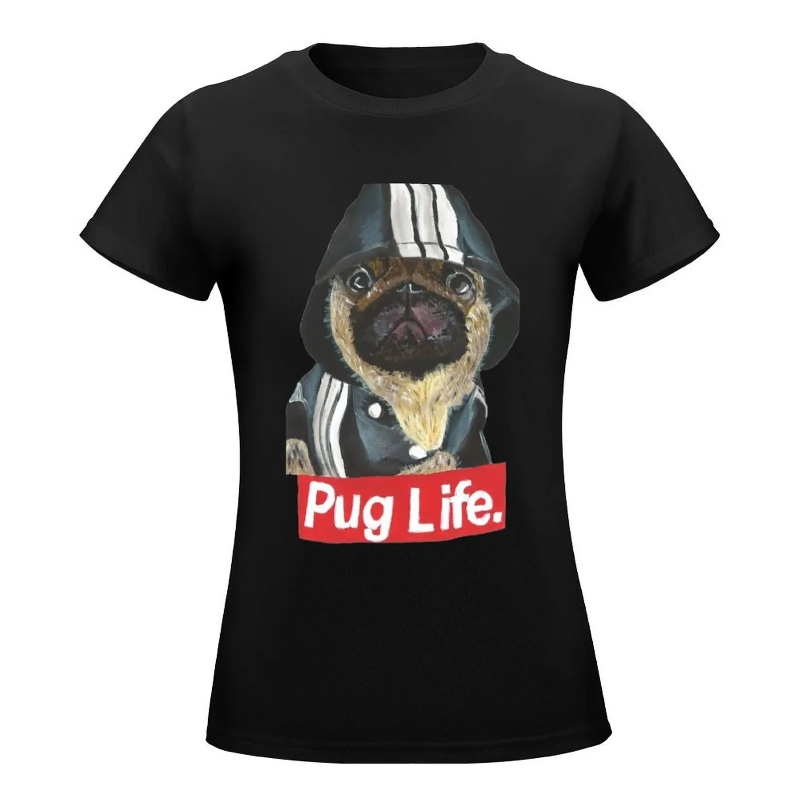 Pug Life - KP/Art T-Shirt plus size tops summer tops Female clothing lady clothes t-shirt dress for Women plus size