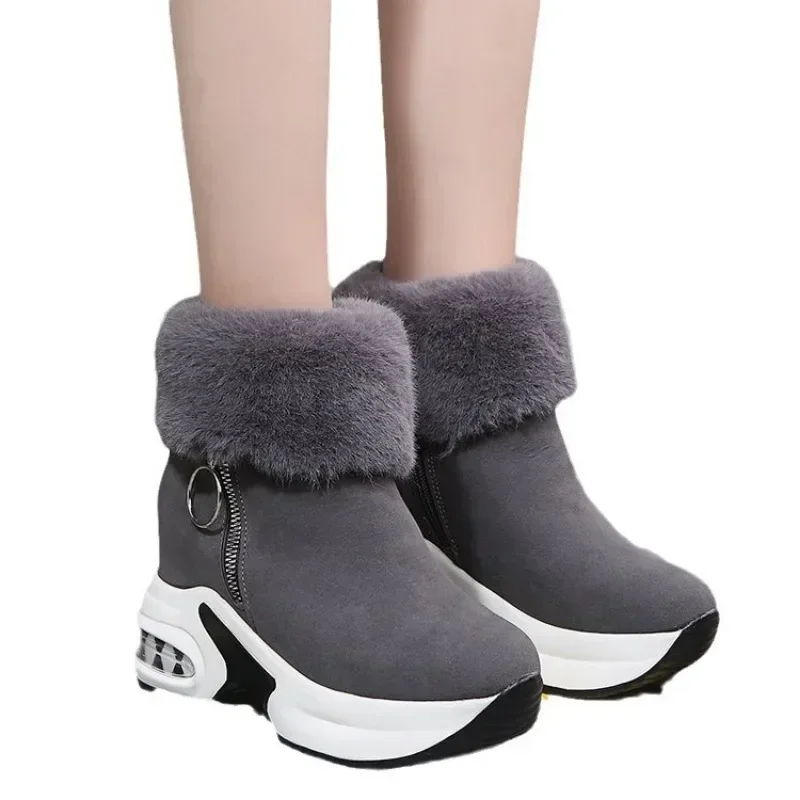 Winter Women Warm Sneakers Platform Snow Boots 2023 Ankle Boots Female Causal Shoes Ankle Boots for Women Lace-up Ladies Boots