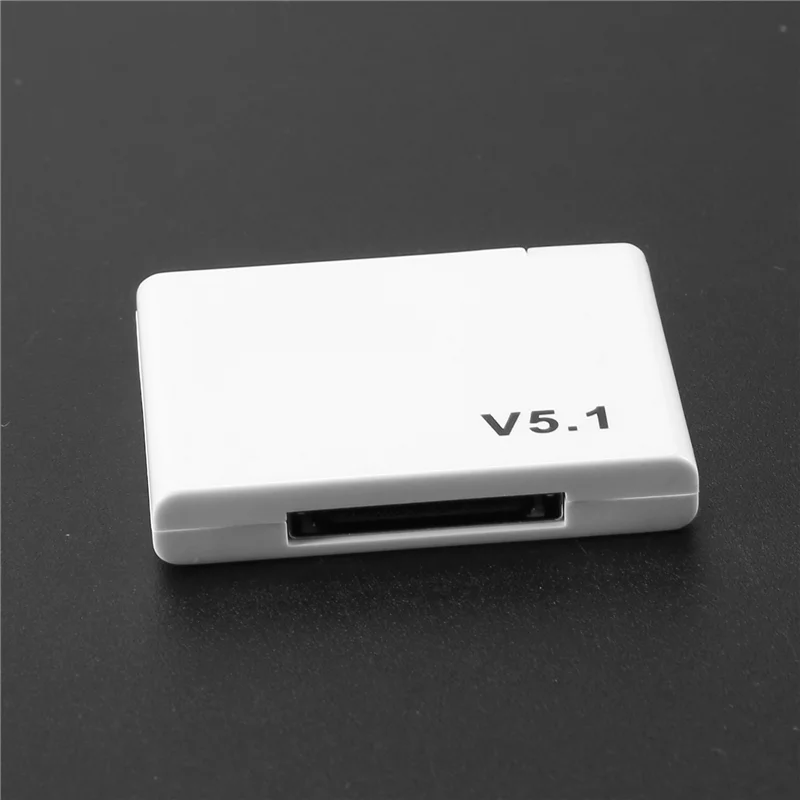 LXLT Ricevitore audio Bluetooth 5.1 a 30 pin Mini adattatore wireless musicale A2DP per altoparlante analogico Jack 30 pin bianco