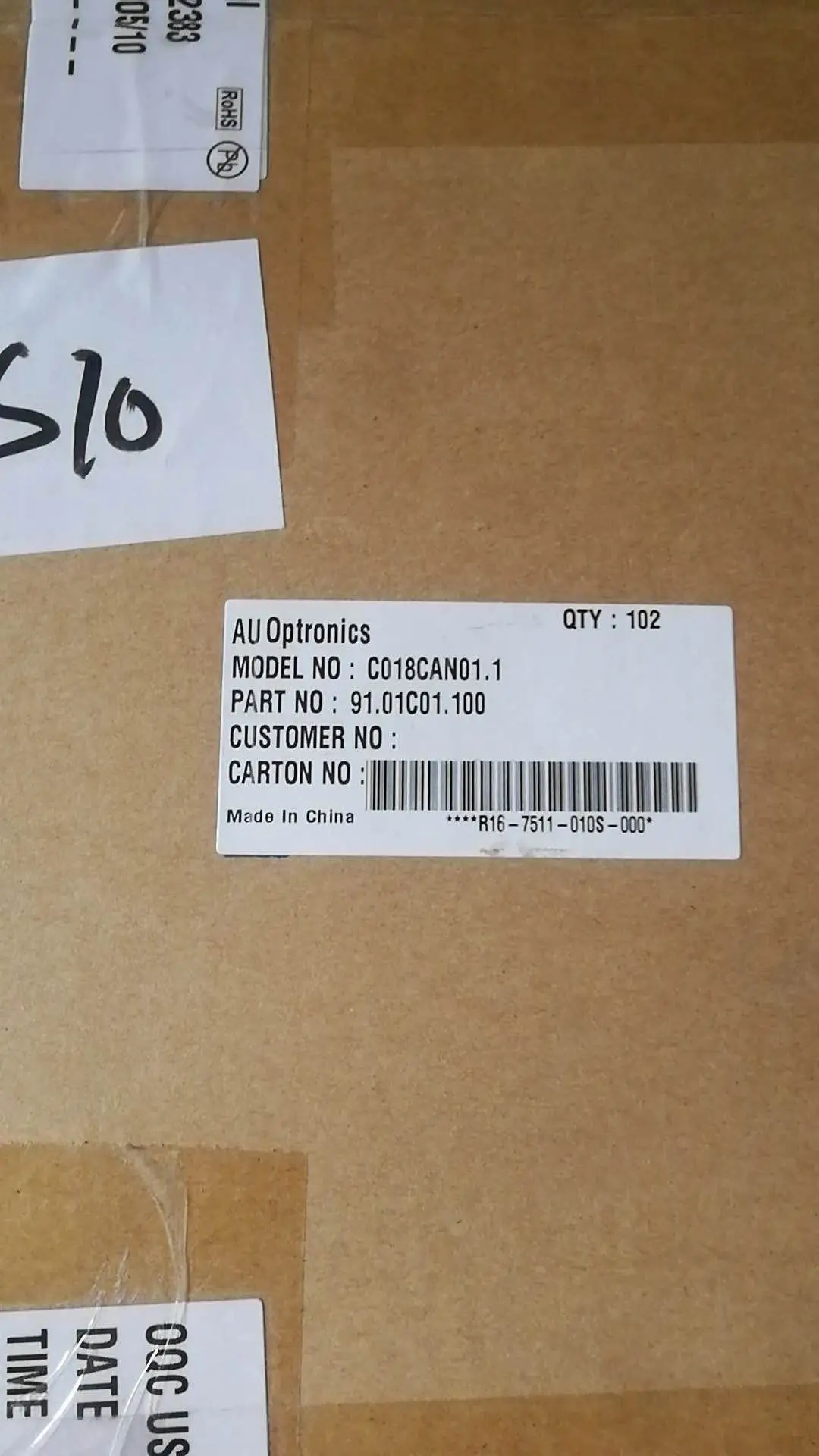 1.8 inch C018CAN01  Internal screen LCD display screen