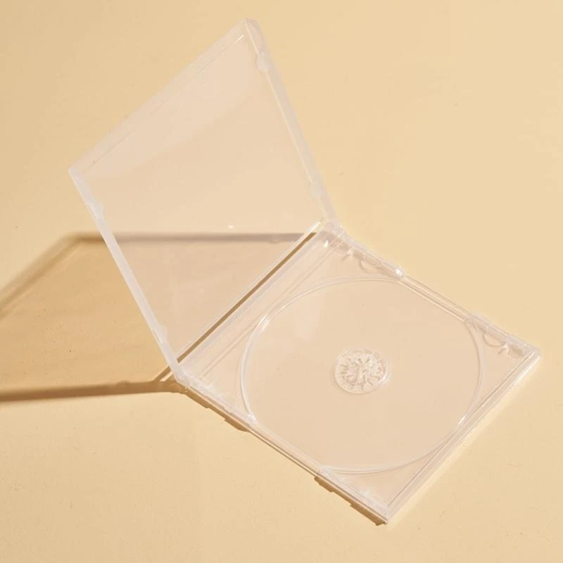  Reusable Transparent CDs DVDs Case With Double Disc Capacity PP Construction