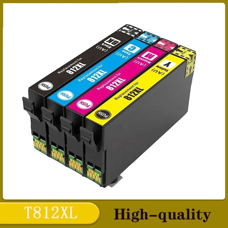 AU einkshop T812XL Compatible ink cartridge 812XL T812 for Epson WorkForce Pro WF-7840 WF-7845 WF-4830 WF-4835 WF-7830 WF-4830