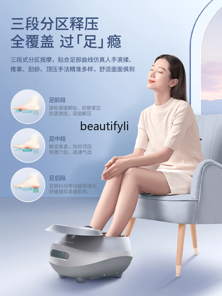 Foot Massage Device Automatic Kneading Foot Massager Dredging Meridian Reflexology Foot Massager