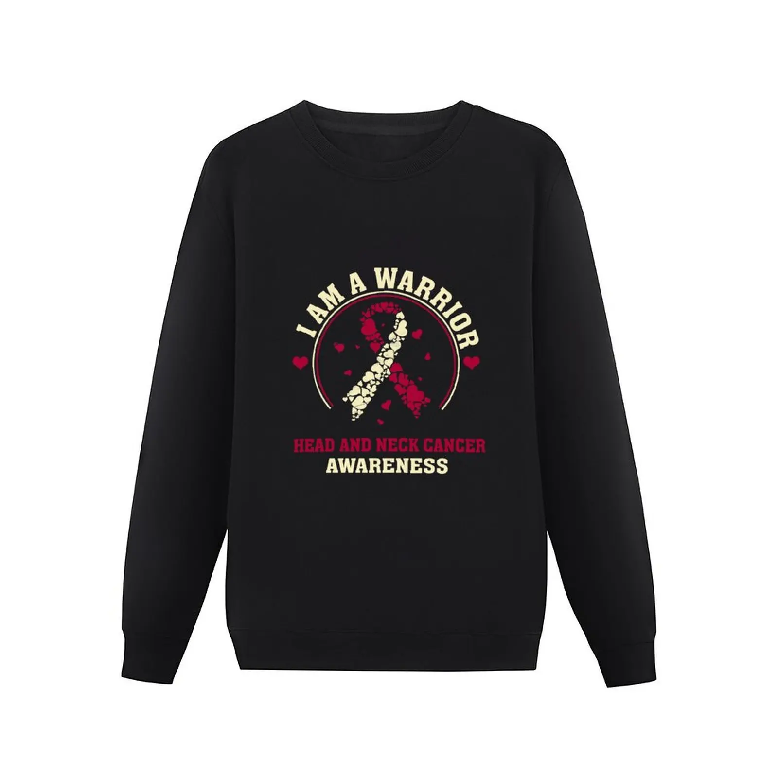 I'm a Head and Neck Cancer Warrior, Head and Neck Cancer Awareness Gift for Head and Neck Cancer Warrior Survivo Pullover Hoodie