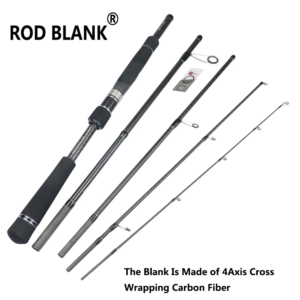 Rod Blank 2.13M 5 Setions Travel Lure Fishing Rod Power M All Fuji Accessories 4 Axis Cross Wrapping Carbon Fiebr Lure Rod