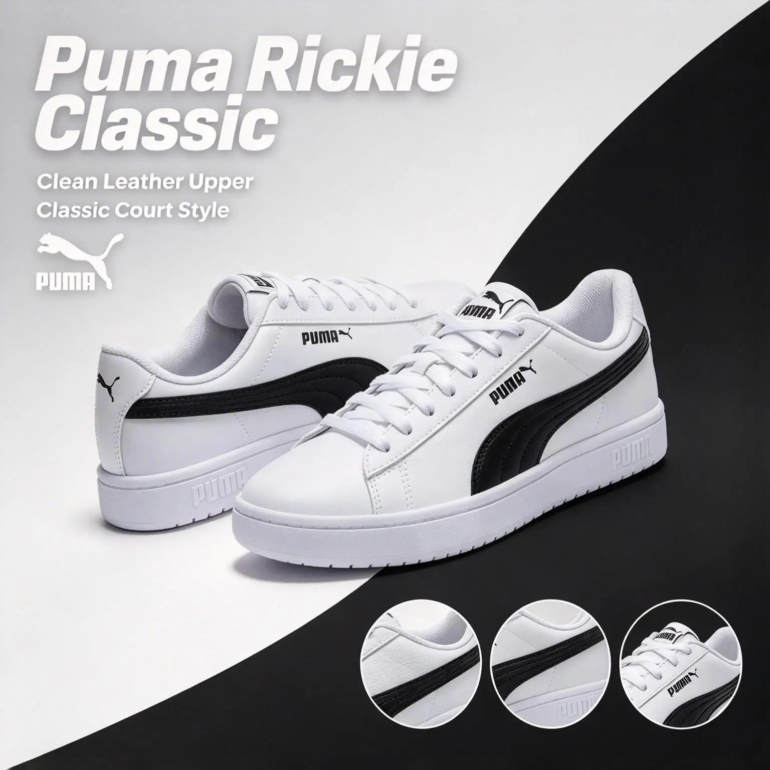 Puma Rickie Classic Genuine 394251-16 Simple Breathable Classic Wear-Resistant Board Shoes