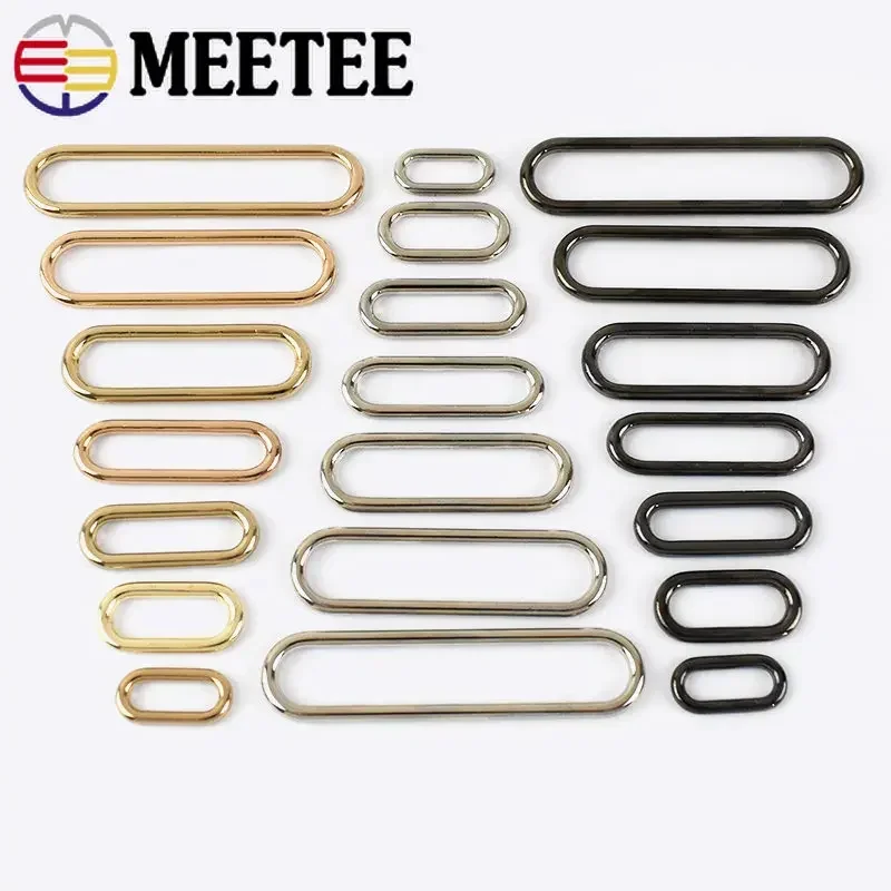 20Pcs 15-60mm O D Ring Buckles for Strap Metal Bag Buckle Clasp Webbing Loops Dog Collar Shoes Hook Adjuster DIY Accessories