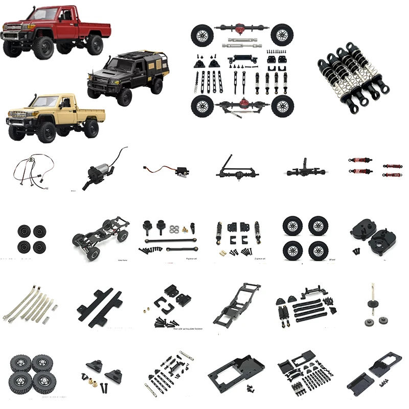 MN82 MN82S Upgraded Version Metal and Original Factory Parts Picking Four-wheel Drive Off-road Track Remote Control Accessories