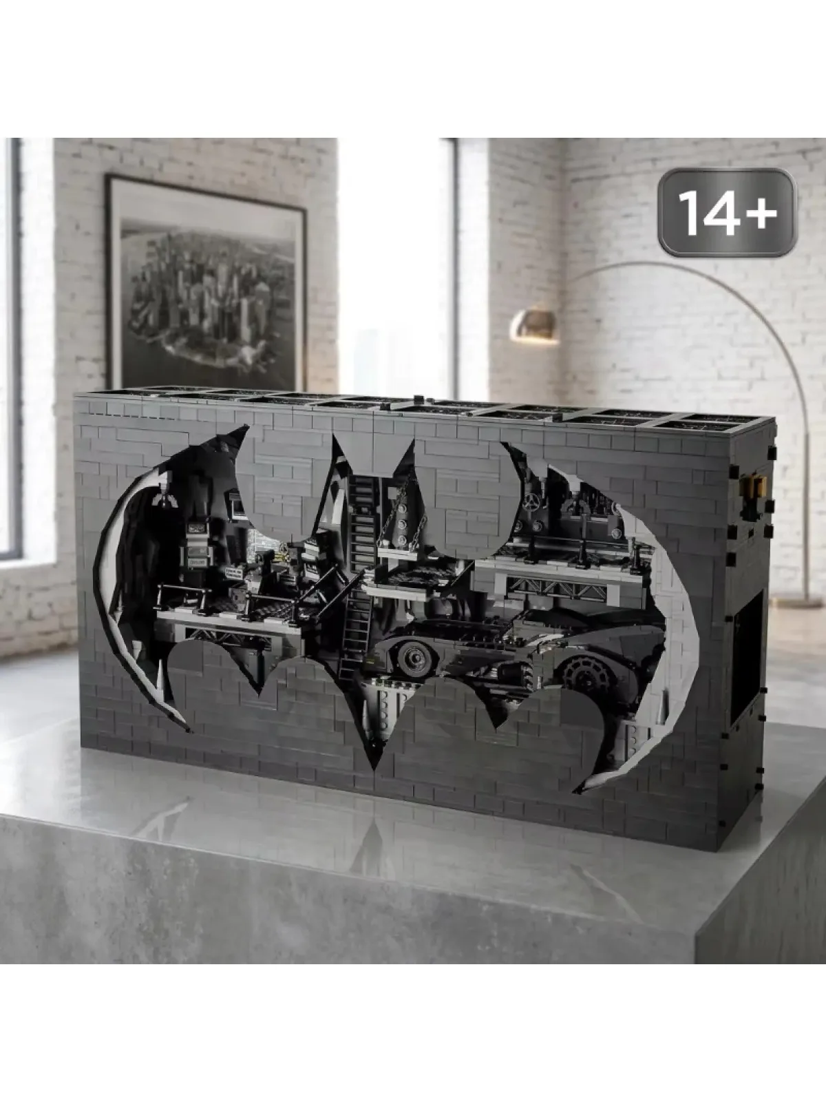 2026 Batcave Ausstellungsrahmen 3981 Teile Klassische Helden-Serie Bausteine Modell Einzigartiges Weihnachtsgeschenk für Sammler und Ausstellung