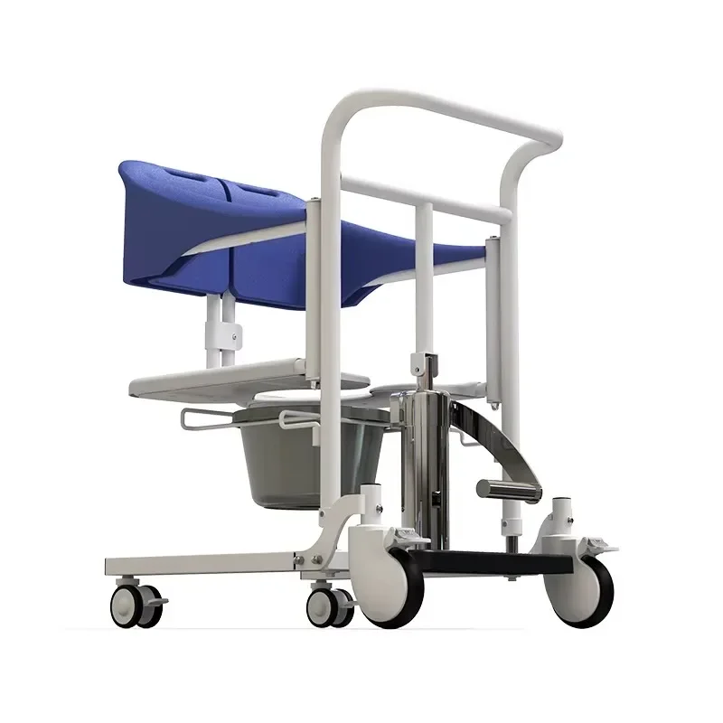 

New Design Portable Hydraulic Mobile Toilet Patient Transport Lift Transfer Chair With Toilet