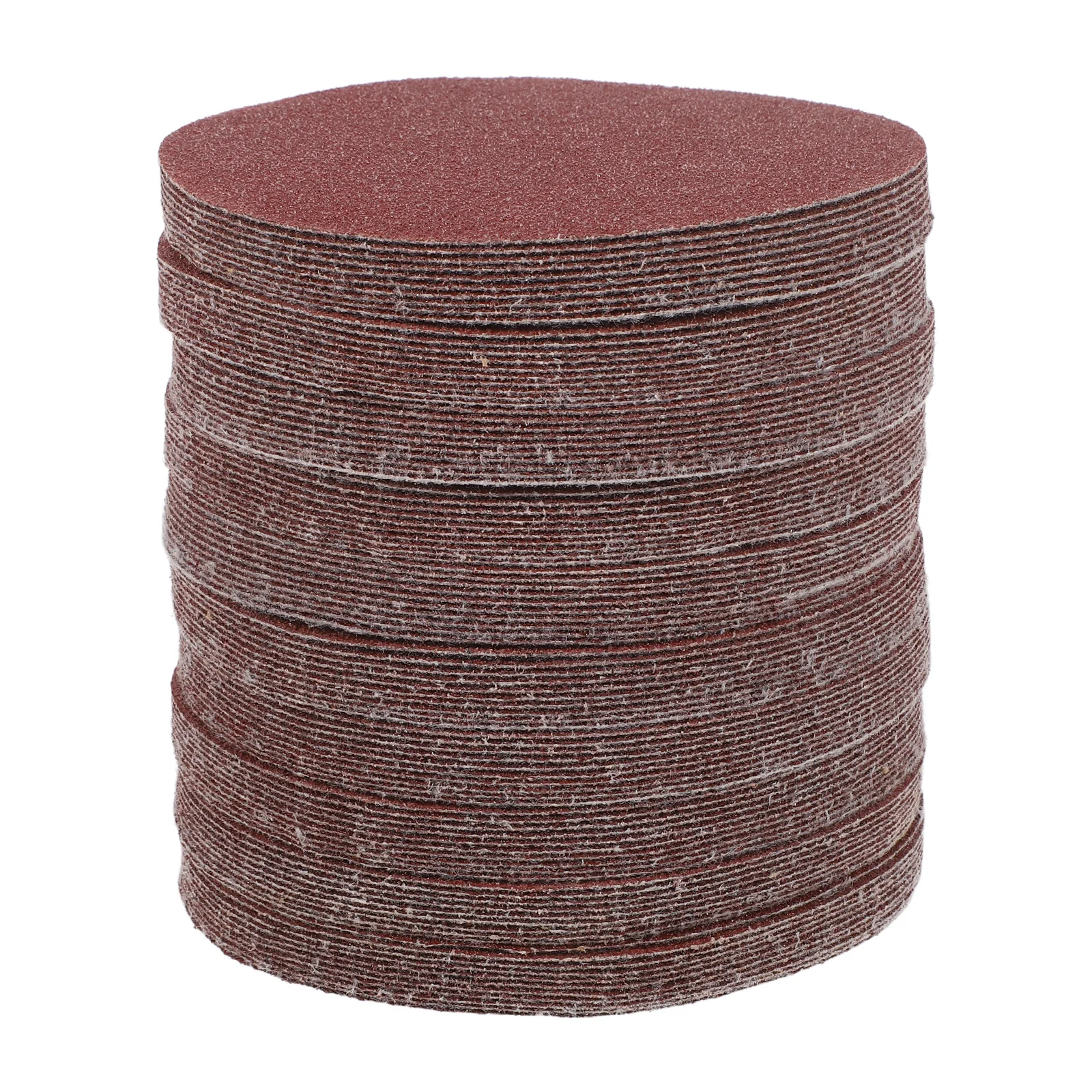 100Pcs Flocking Sandpaper Discs Circular Sanding Pads Fast Grinding for Wood Metal Plastic Drill Brush Attachment Orbital Sander