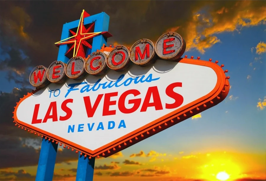 Las Vegas Theme Background City Night Scenes Casino Entrance Birthday Party Decoration Supplies Banner Photo Studio Vinyl Props