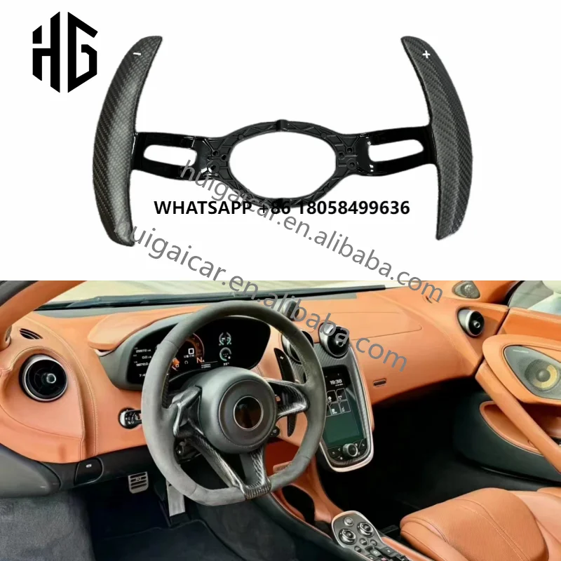 

OEM Style Car Shift Paddles Carbon Fiber Steering Wheels Shifter Extended Paddles for McLaren 720S 720GT 650S 600LT 570S 570GT