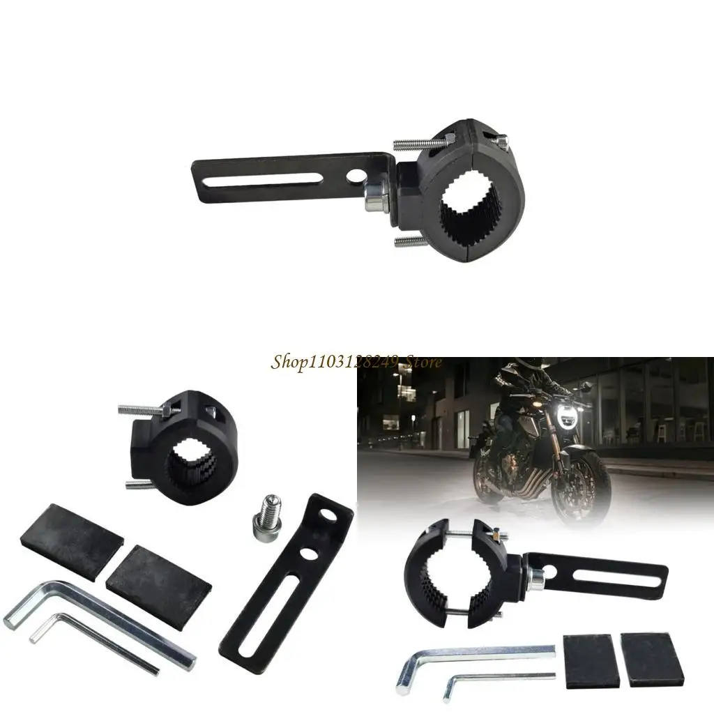 

N5KD Front Fork Lamp Mount Brackets,Headlight Fog Light Mounting Holder,Extension Tube Clamp for Motorcycle 22-37mm