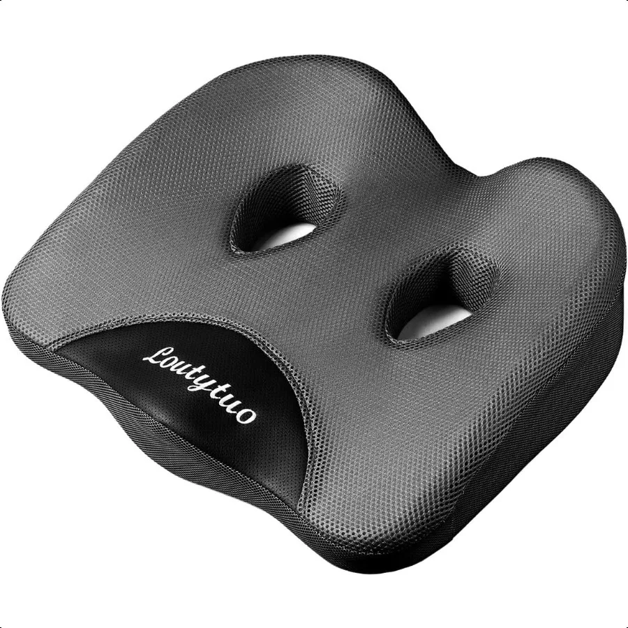 

Seat Cushion Pillow100 Memory Foam and Washable Cover for Office Chair Car Seat and Wheelchair Tailbone Sciatica Back Pain Reli