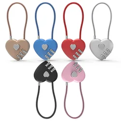 New Love Shape Lock regalo di nozze lucchetto con codice Password stile cuore per Trolley zainetto concentrico spedizione gratuita