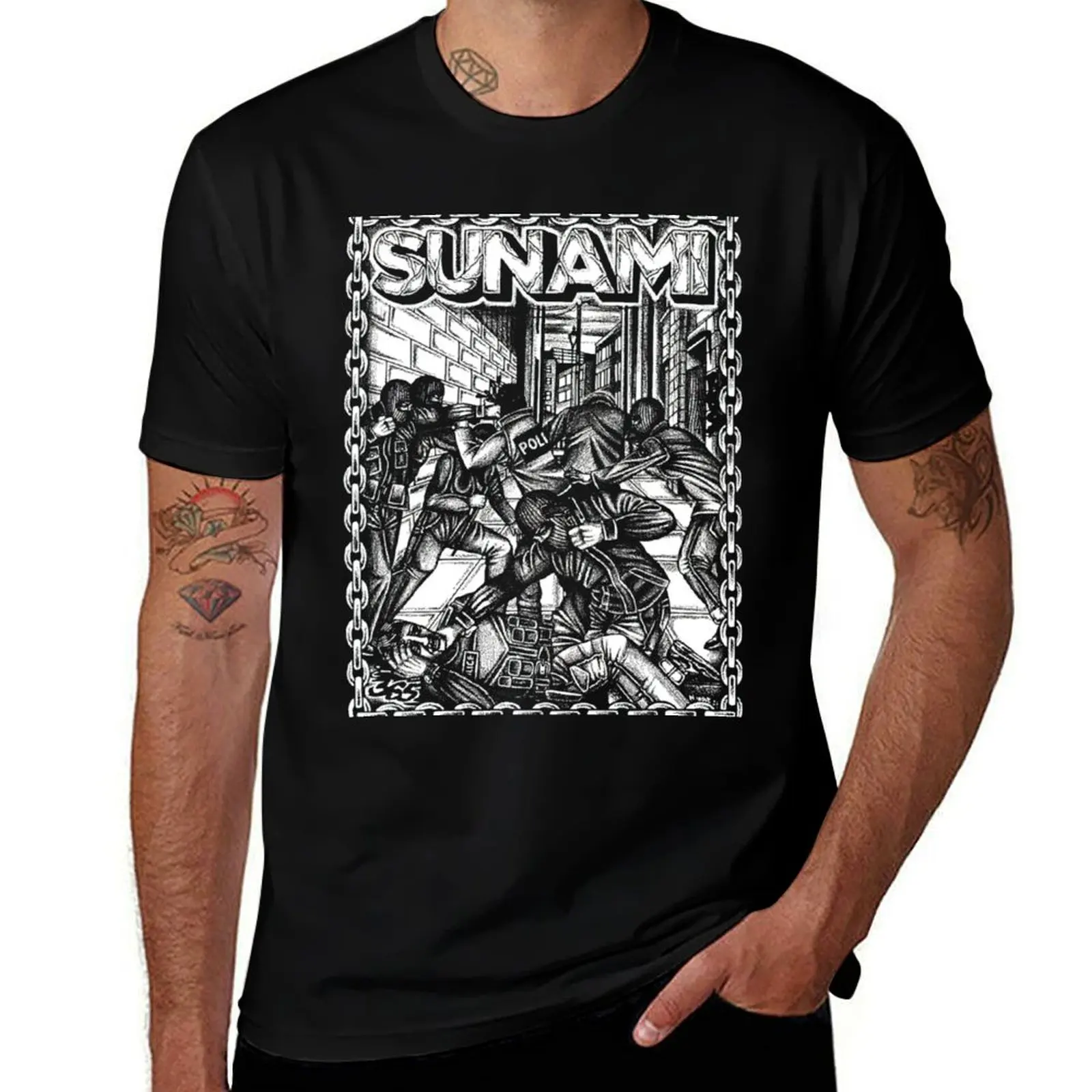 

metal T-Shirt street wear Aesthetic clothing mens plain t shirts