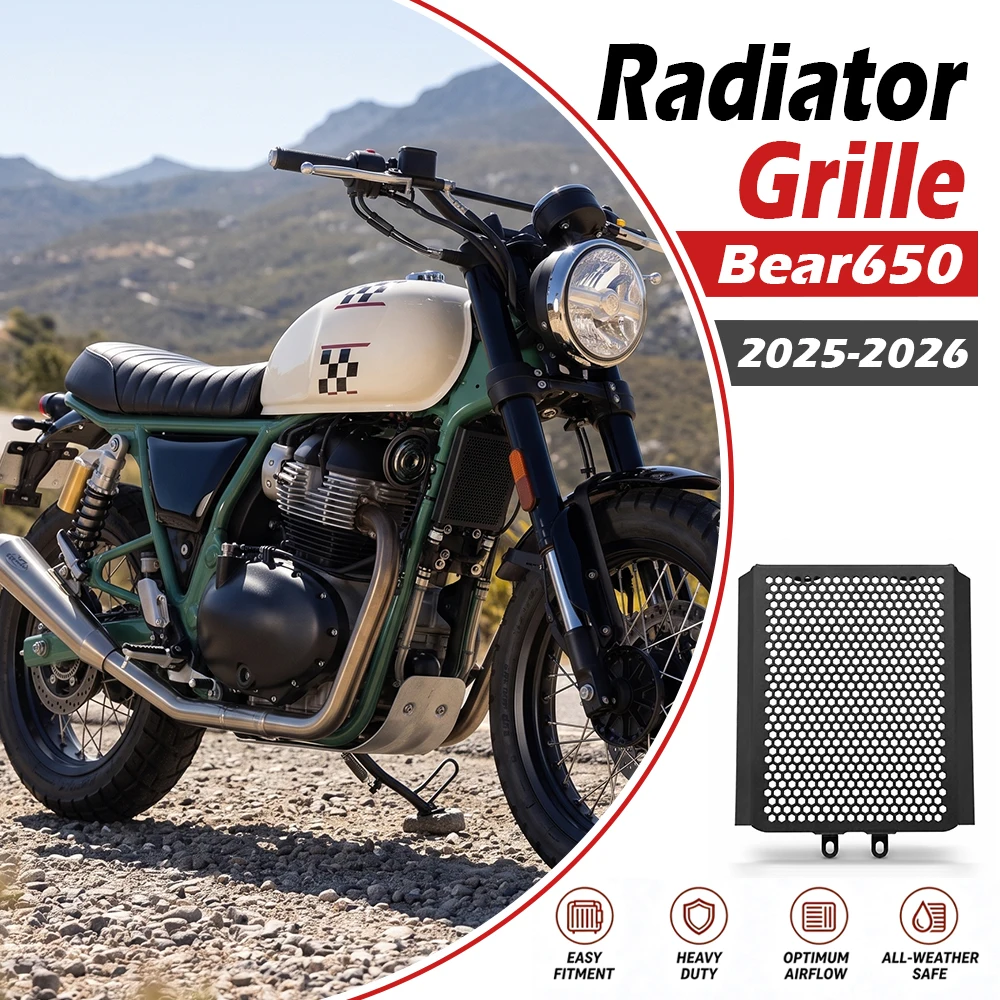 Fuselage Cooler Screen Shell Band For Bear650 INT650 Big Bear 2025 2026 Motorcycles Radiator Grille Cover Guard Accessories