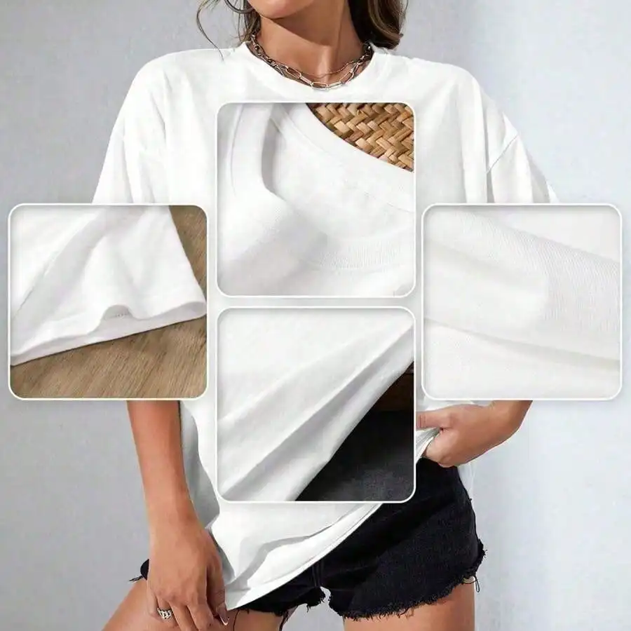 Retro Boho Easy Tiger Grafik-T-Shirt Unisex Ästhetisches Shirt Y2k Damen-Oberteil Rundhals Kurzarm T-Shirt Baumwolle Damenbekleidung – Detail 6