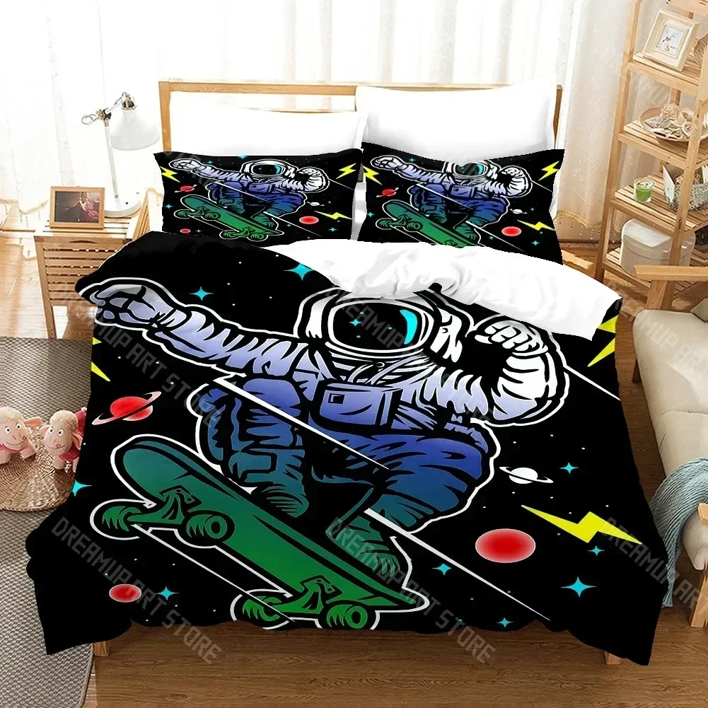 2026 3D Print Fashion Scooter Skateboard Bedding Sets Duvet Cover Set With Pillowcase Twin Full Queen King Bedclothes Bed Linen