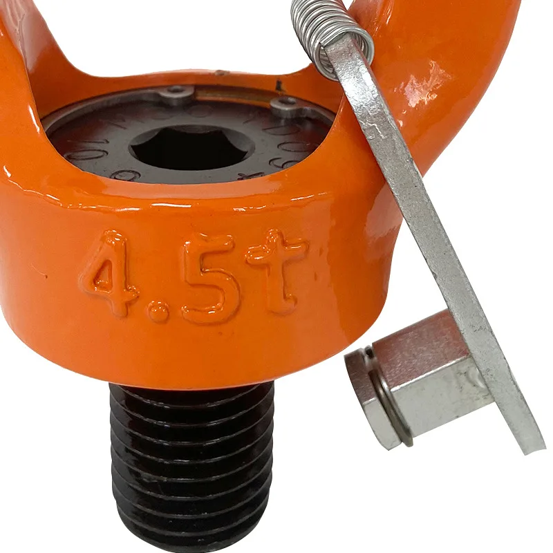 3.2T-12T Universal Rotary G80 Lifting Screw Point Swivel Hoist Ring YDS Type Lifting Bolt Screw 42CrMo Buckle Metric 360 Degree