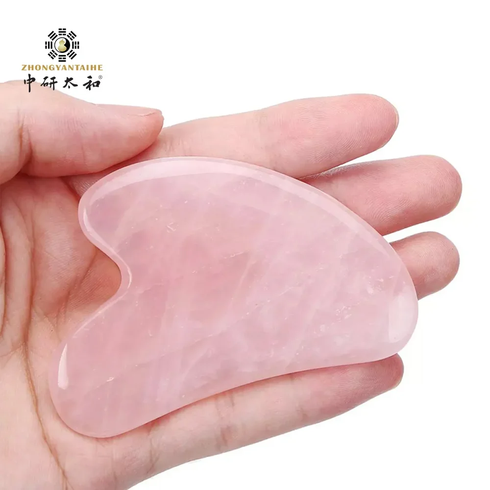 

Массажер для лица ZHONGYAN TAIHE Gua Sha, натуральный Нефритовый камень, доска для гуаша, роликовый массажер для лица, для ухода за кожей