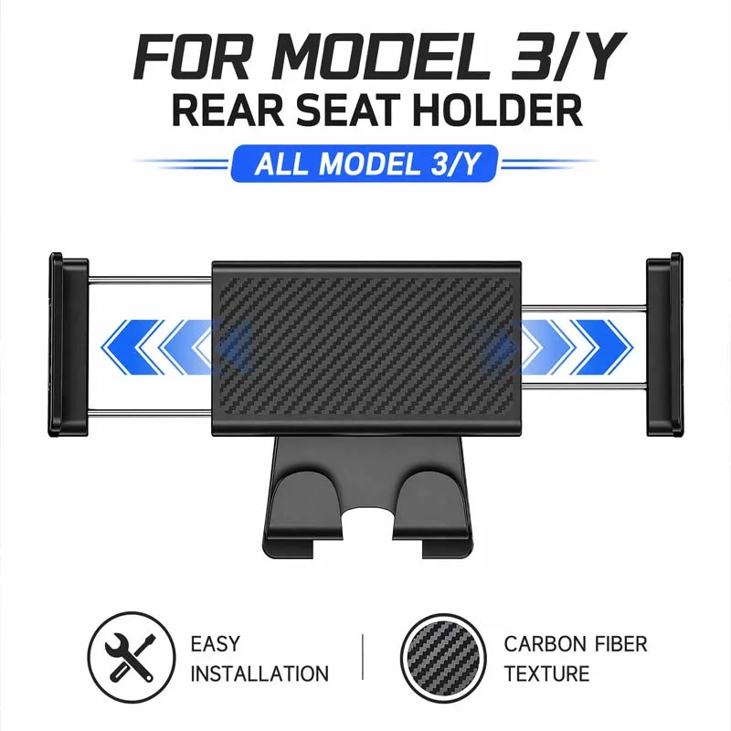 Multi-stand Holder For Tesla Model 3 Highland Tablet Phone Holder Back Seat Headrest Tablet Stand for 4.7-8.5'' Ipad With Hook