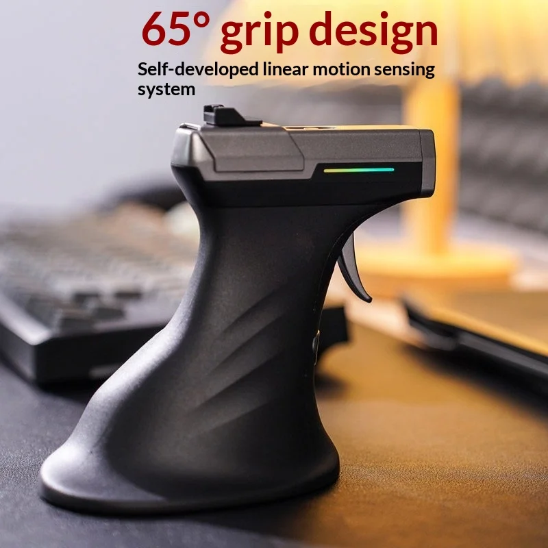 Gaming Mouse, PAW3395, 3-Mode BT/2.4G/Wired, 8 DPI, Recoil Knob, RGB Breath Light, 70H Battery, for FPS PC Gamer