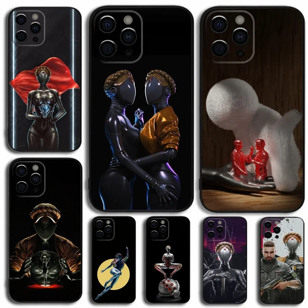 

Game A-Atomic Heart Phone Case For iPhone 16,15,14,13,12,11,Pro,X,XS,Max,XR,Plus,Mini Soft Black Cover