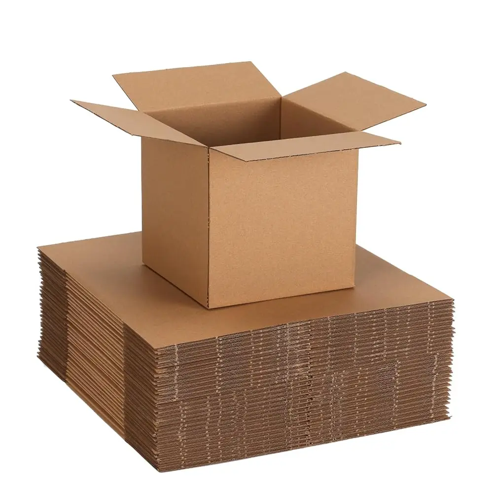 

30 упаковок маленьких почтовых коробок 6x6x6 дюймов, коричневые гофрированные картонные коробки для доставки, упаковки, бизнеса, DIY